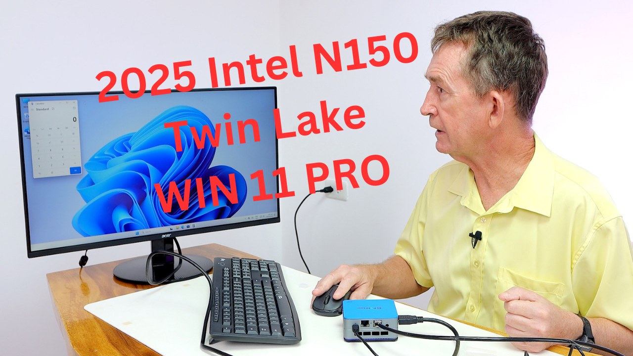 Watch N150 GMKtec 2025 Mini PC - Win 11 Pro - Full Review on