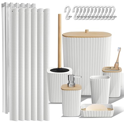 Clara Clark Bathroom Accessories Set - Bathroom Set, Bathroom Accessory