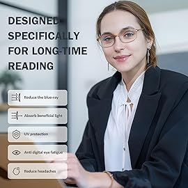 AQWANO Unbreakable Reading Glasses for Women 3 Pack - TR90 Flexible Lightweight Computer Readers (1.75) Blue Light Blocking, Comfortable Clear Frame, Cute & Stylish Designer Eyeglasses
