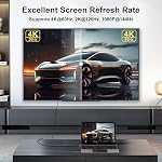 USB C to HDMI Cable (4K@60Hz) 6.6FT, Flexible USB Type C to HDMI Cord Adapter, Thunderbolt 3/4/5 Compatible with iPhone 16/15 Series, MacBook Pro Air, iPad Pro, XPS, Galaxy S25/S24, Dell, Surface