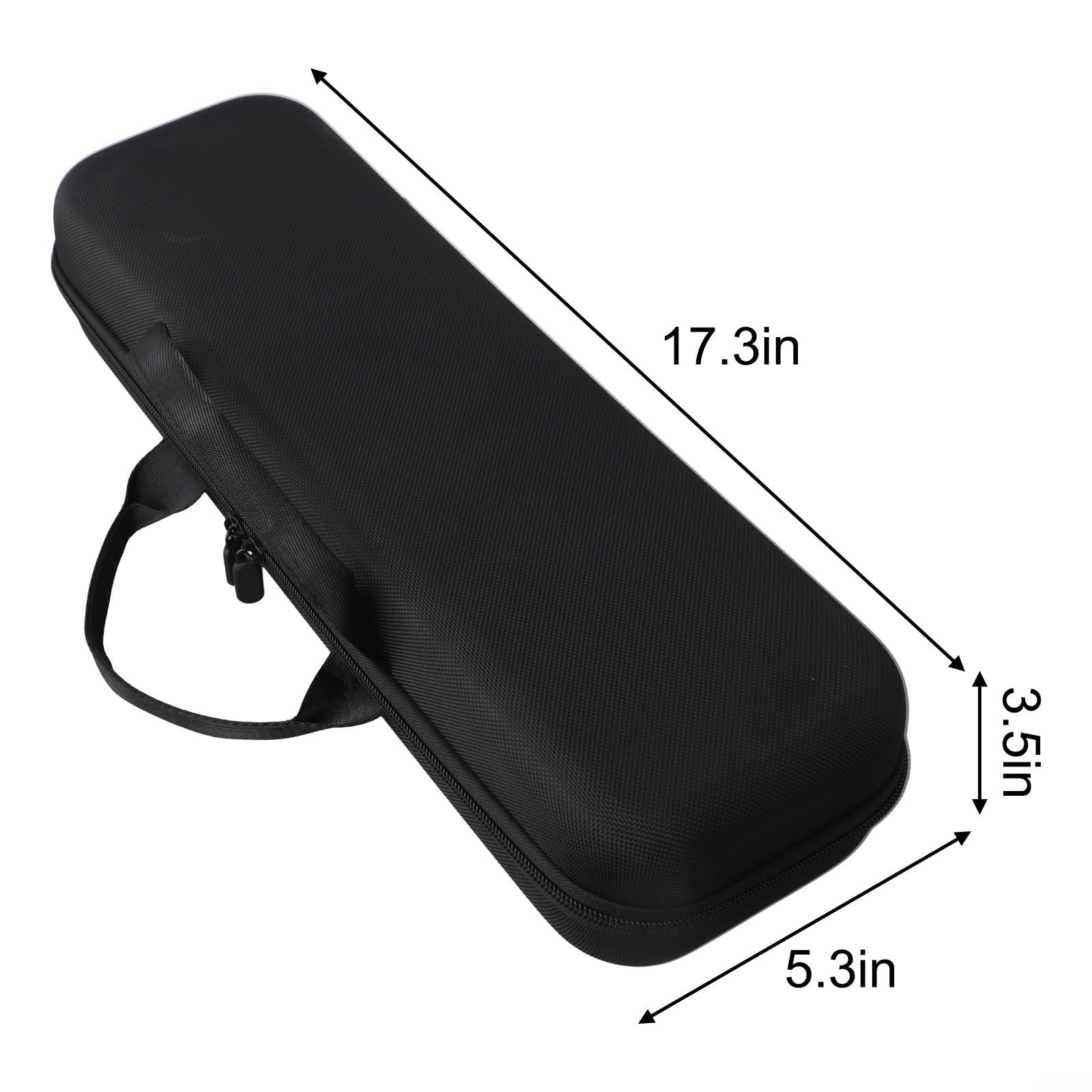 HEBEOT Custodia rigida da viaggio, EVA portatile da appendere, organizer impermeabile per Dyson Airstrait HT01 per accessori per raddrizzatore, Nero , 17.3 x 5.3 x 3.5 inch, moderno