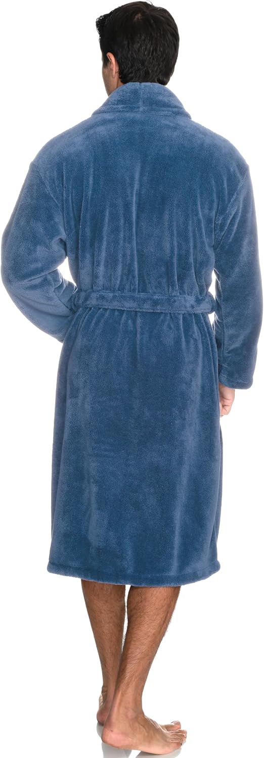 TowelSelections Men's Super Soft Plush Bathrobe Fleece Spa Robe