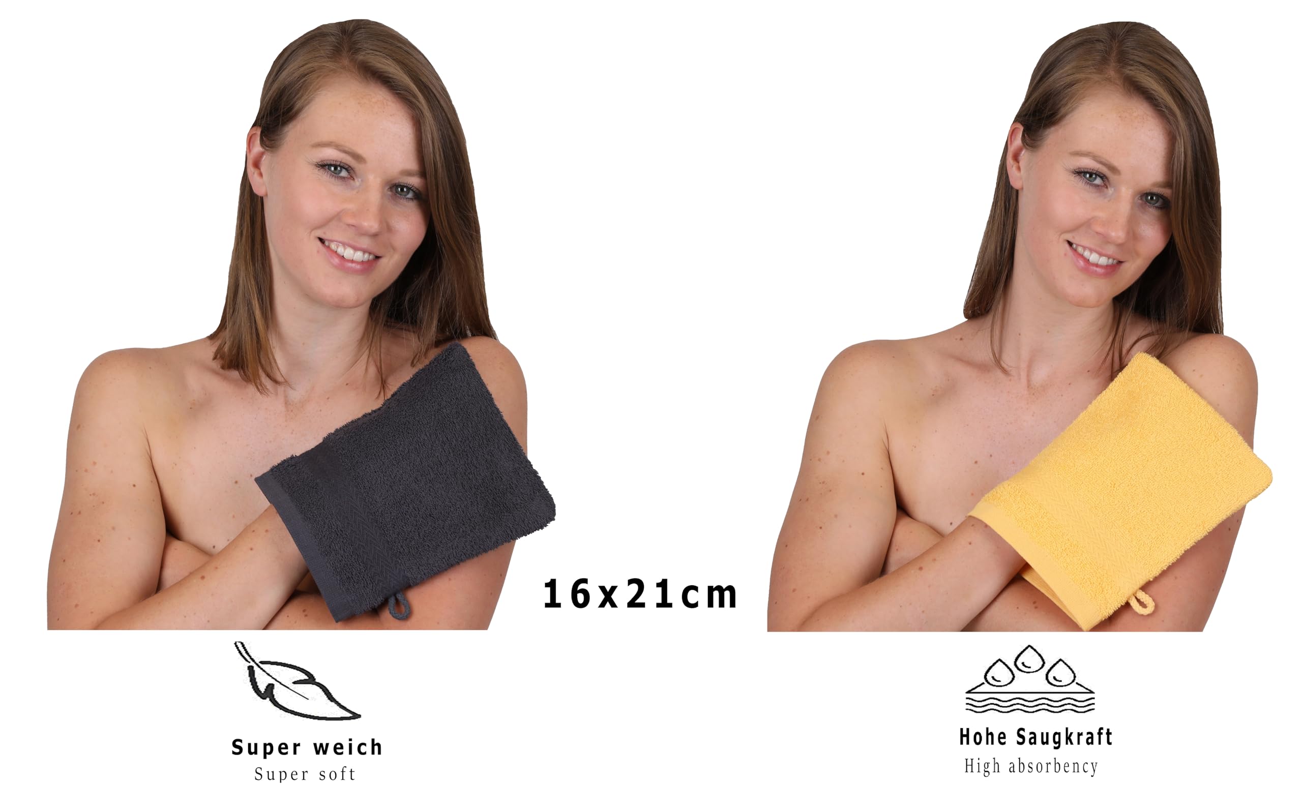 Lot De 4 Serviettes De Bain Betz Happy Pack - 2 Serviettes 100% Coton 50x100cm + 2 Gants, Couleur Gris Graphite Et Jaune Miel Lot De 4 Serviettes De Bain Betz Happy Pack - 2 Serviettes 100% Coton 50x100cm + 2 Gants, Couleur Gris Graphite Et Jaune Miel