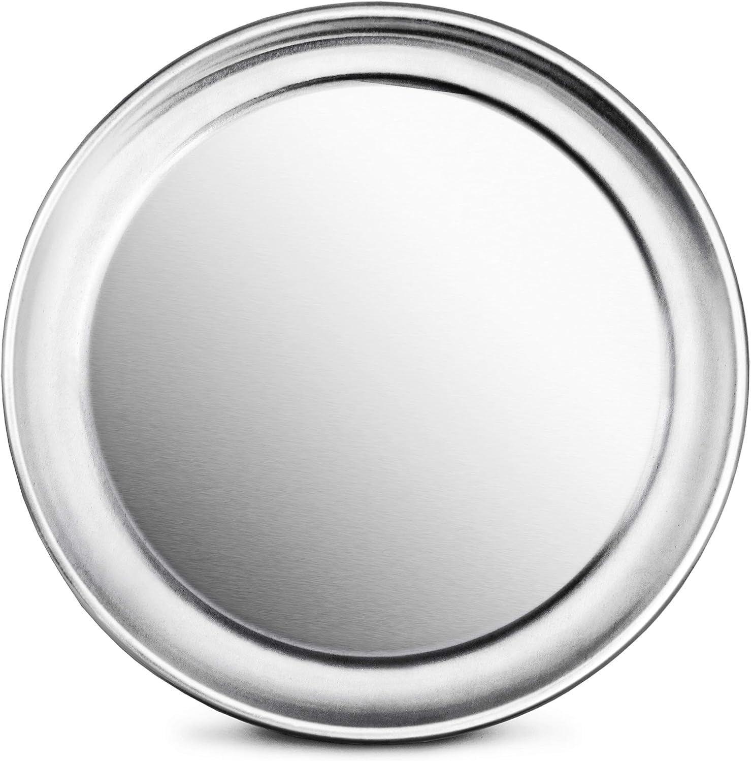 New Star Foodservice Restaurant-Grade Aluminum Pizza Pan, Baking Tray, Wide Rim, 8 Inch image 2