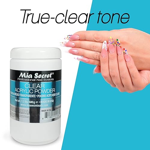 Miniatura 10 de Mia Secret Polvo acrílico blanco 4 onzas