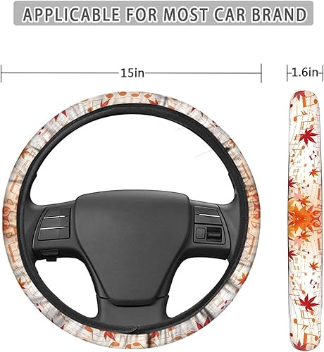 Miniatura 5 de Funda Hugs Idea para volante de automóvil, accesorios de interiores de automóvil, modernos, protector elástico para volante, para mujer