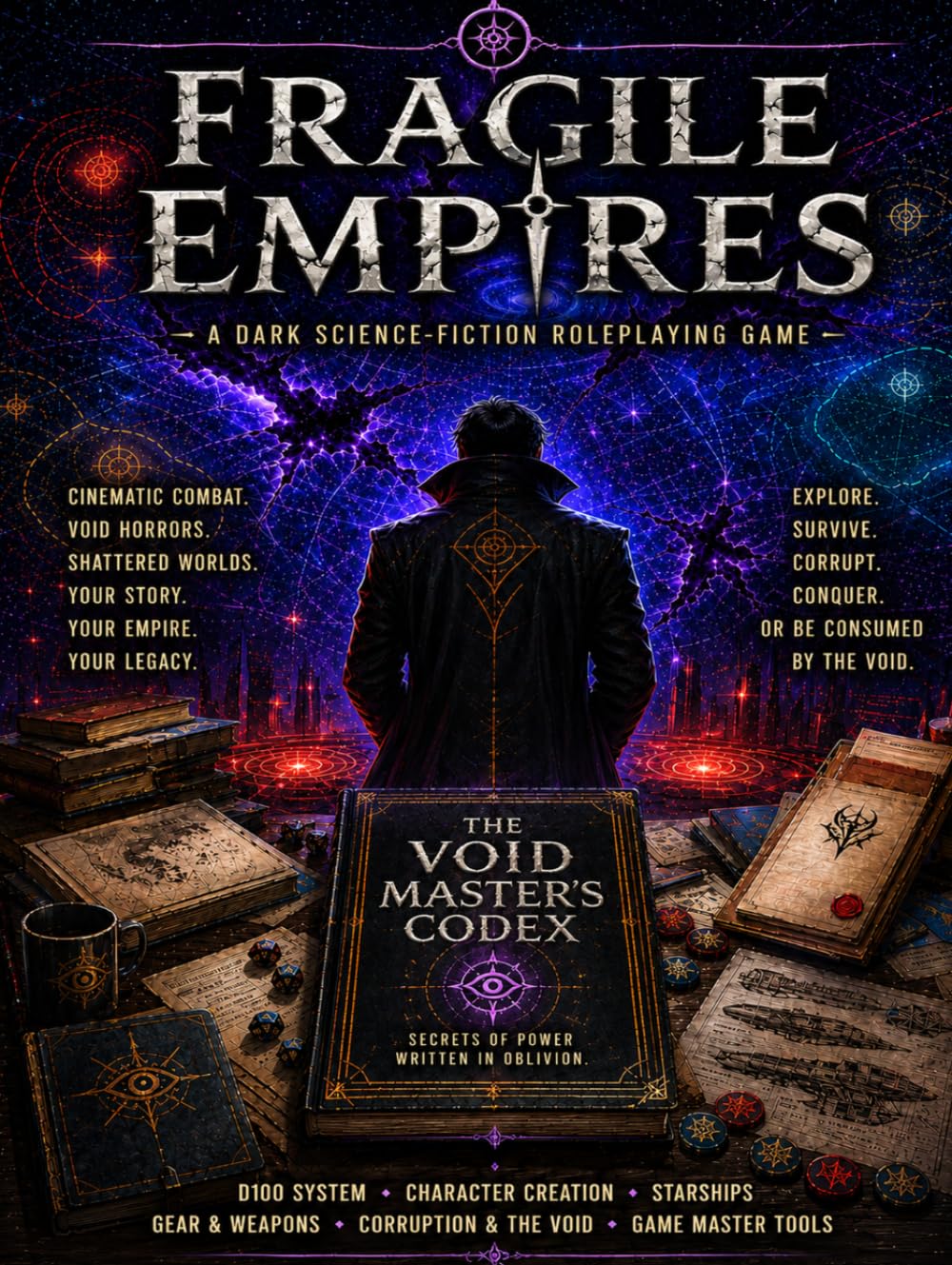 The Void Master's Codex: Hardcover (Fragile Empires Color Edition TTRPG Science Fiction Roleplaying Game)
