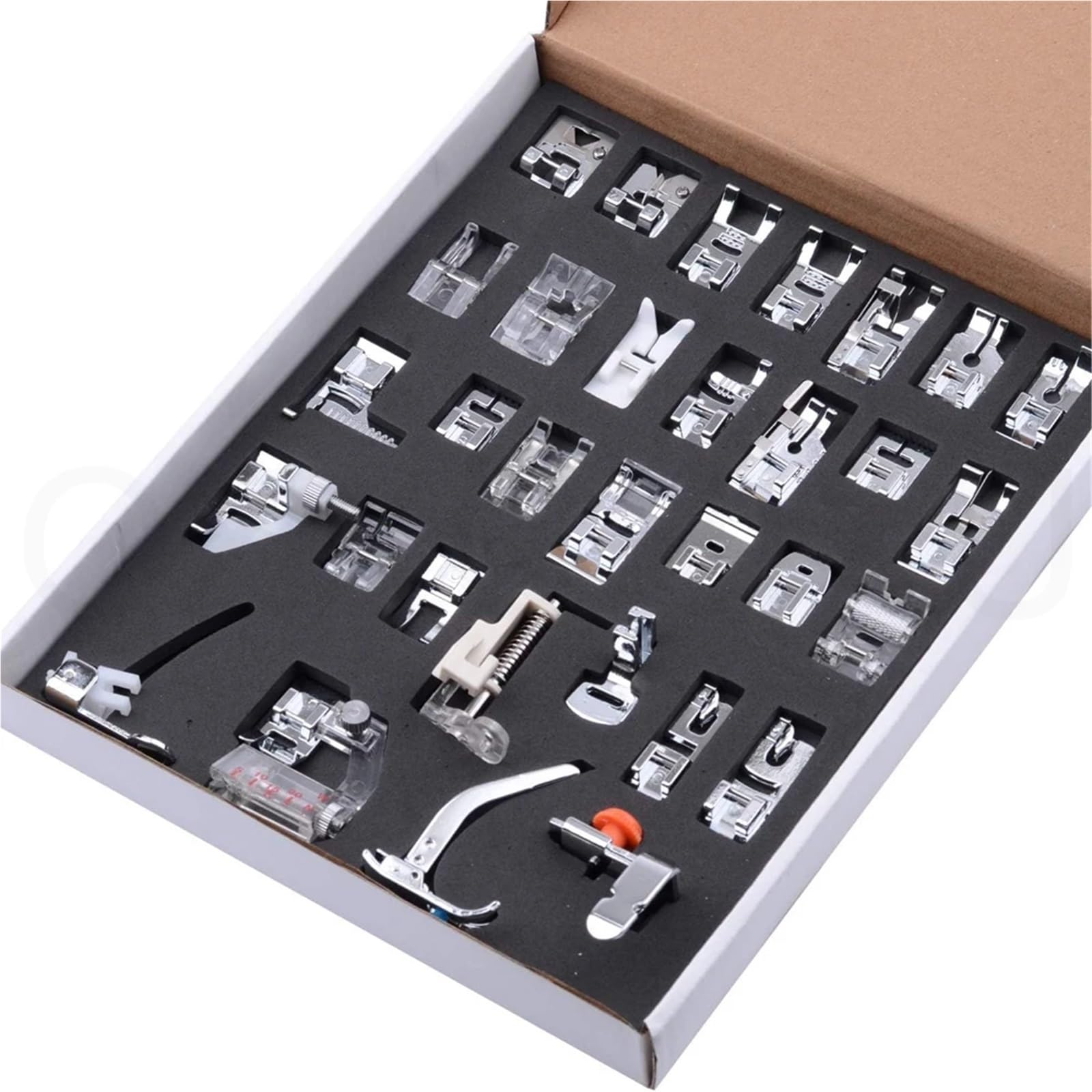 Sewing Feet 32PCS Sewing Foot Presser Feet Set For Home Low Shank Machines