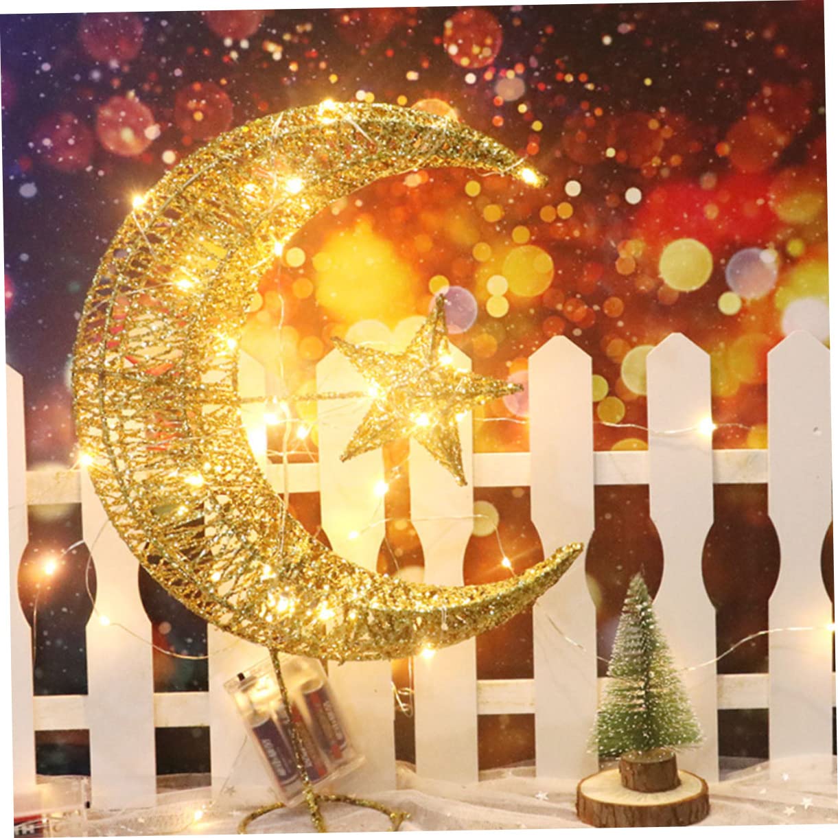Ciieeo 3 Pz Ornamenti per l'albero di Natale Decorazioni natalizie puntale stella dell'albero di Natale decorazione natale casa decorazione natalizia casa decorazioni casa