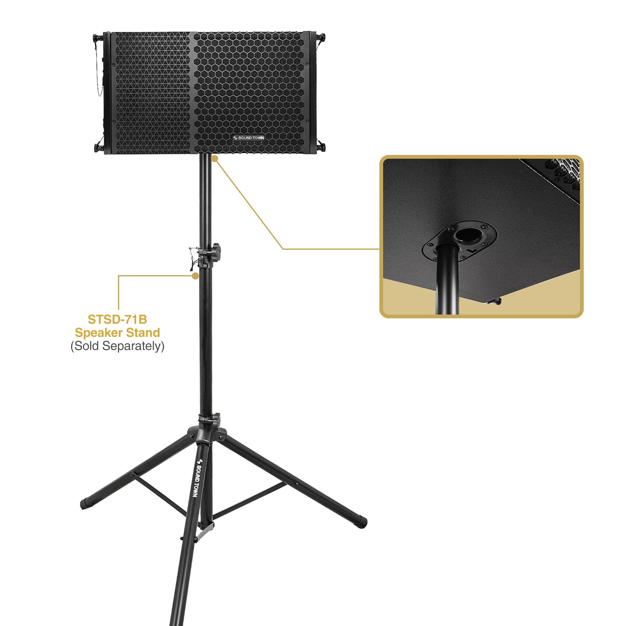 Amazon.com: Sound Town ZETHUS Series 10” Passive Two-Way Line