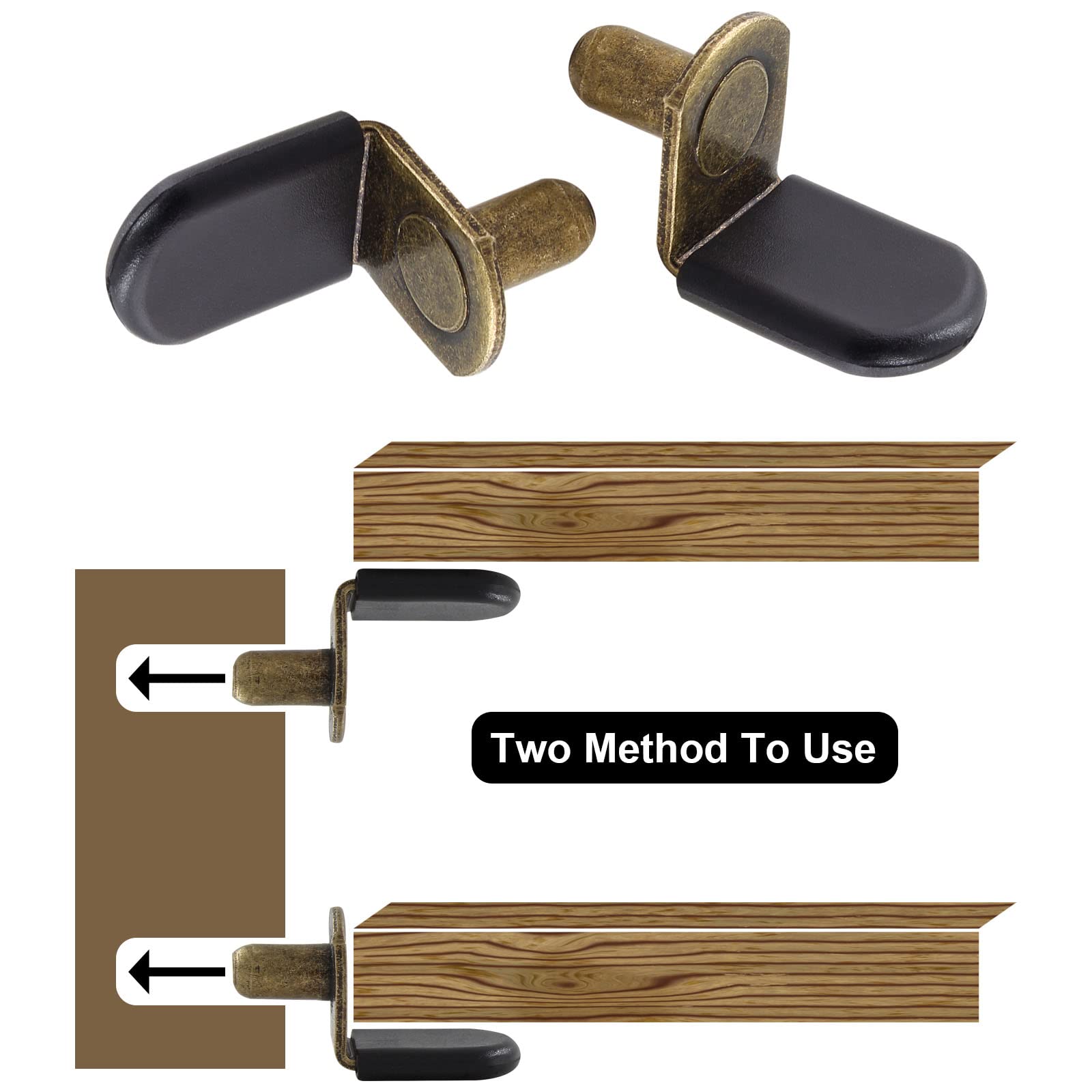 Bronze Shelf Pegs - Secure Your Shelves -4