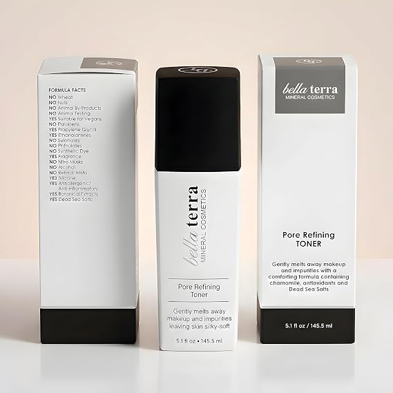 Bellaterra Cosmetics Toner with Salicylic Acid Hydrating Astringent Essence for All Skin Types Exfoliating, Pore-Refining, and Makeup Prep Solution with Coconut Water & Witch Hazel