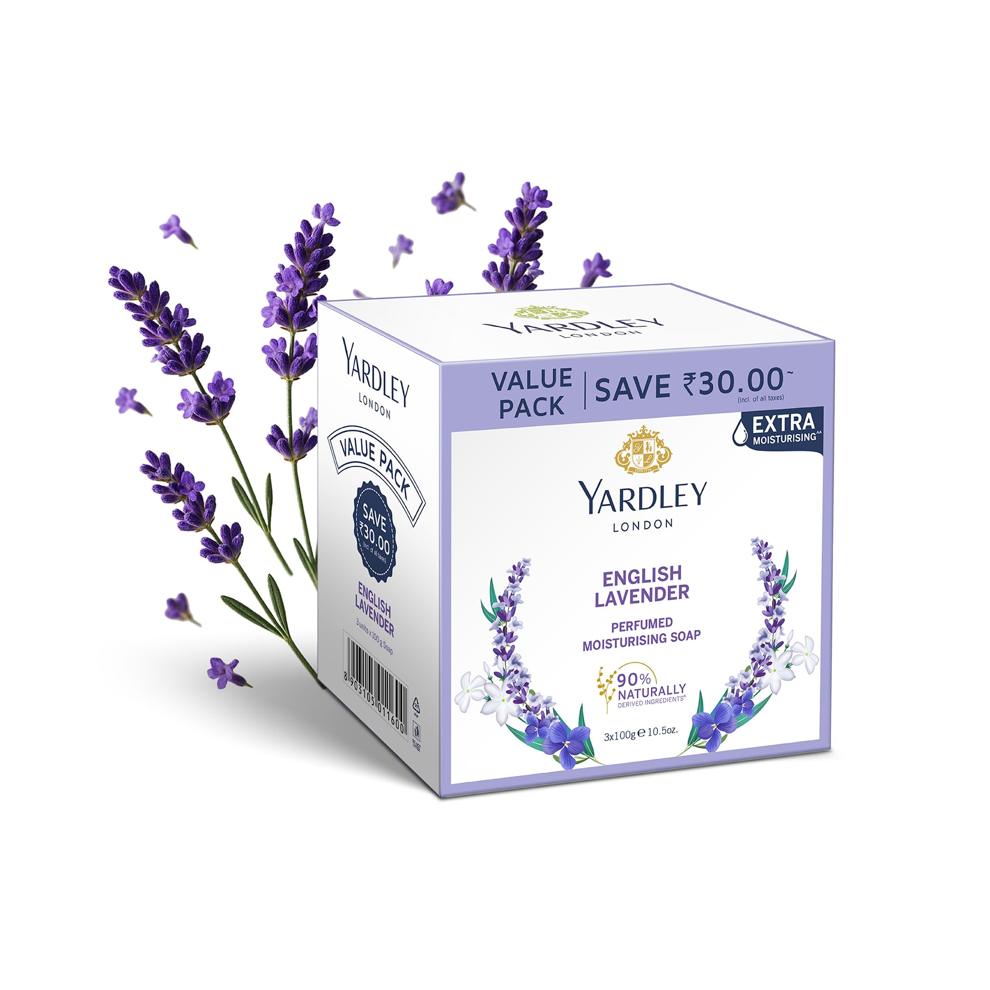 Yardley London English Lavender Luxury Soap, 100 G, Pack of 3-picture-34