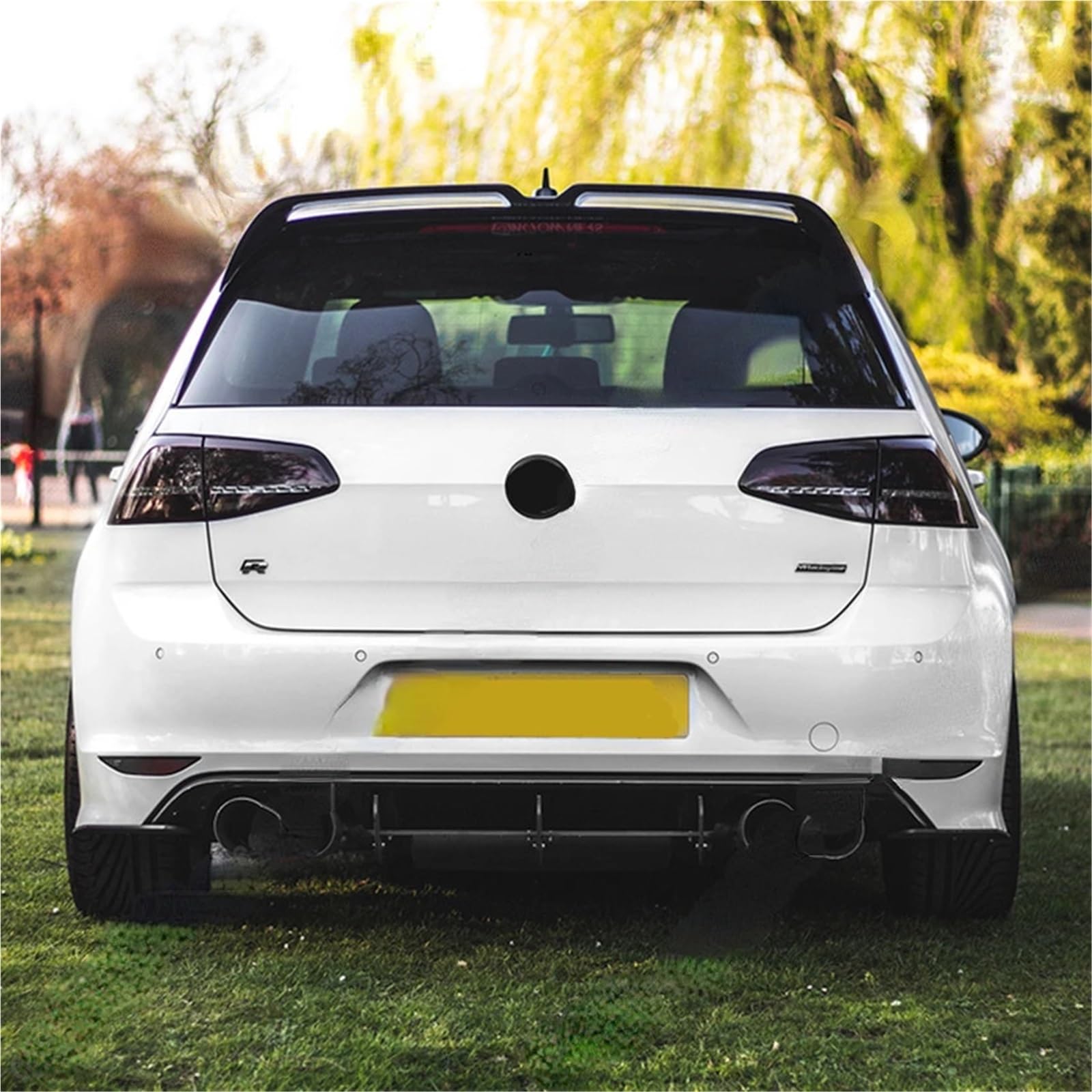 Alettone posteriore auto Adatto per Volkswagen 2013-2020 per Golf 7 .5 MK7 GTI GTD R ABS Spoiler per auto posteriore per bagagliaio Kit carrozzeria(Small Rear Wing 1)