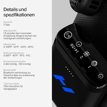 Hyperice Contrast 2 Knee Fortschrittliche Wärme- und Kälte-Kontrasttherapie