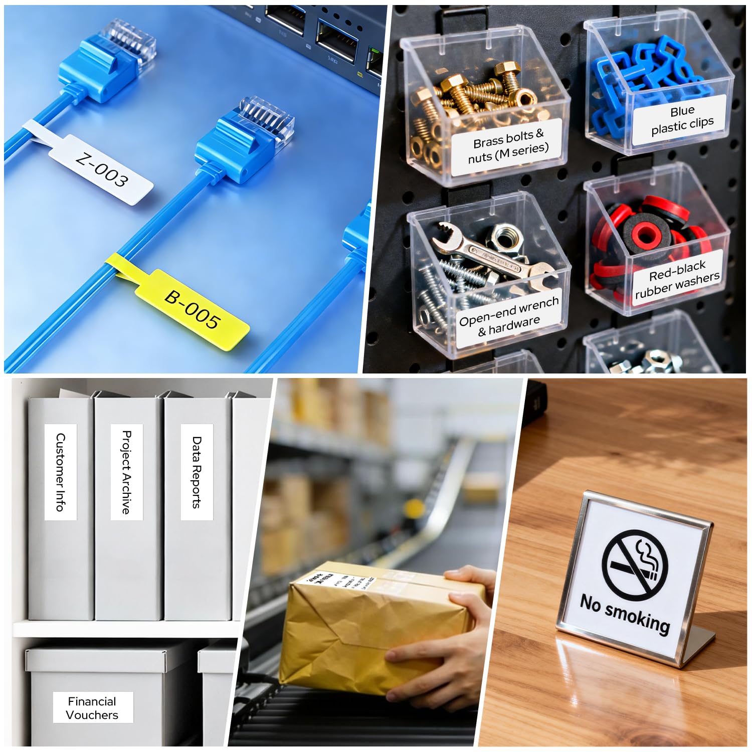 Makeid D50 Stampante per etichette Bluetooth Tecnologia a trasferimento termico, adatta per negozi al dettaglio, uffici, Imprese e fabbriche compatibile con telefoni cellulari e computer