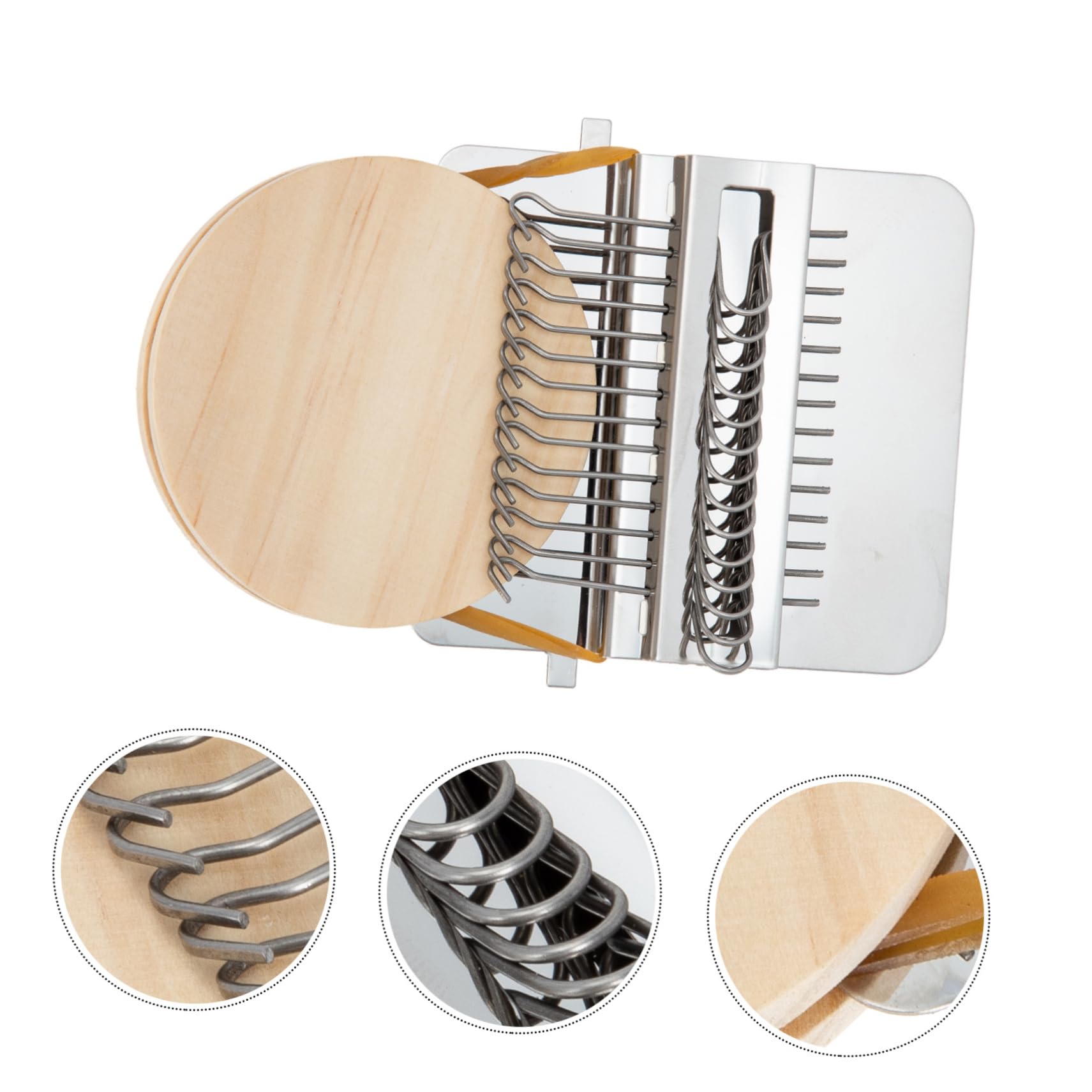 HOMSFOU 4 Sätze Mini Loom Strickwerkzeug Nadeln Webmaschine für DIY Kleidung und Stopfarbeiten Natürlichem und Leicht und Handlich