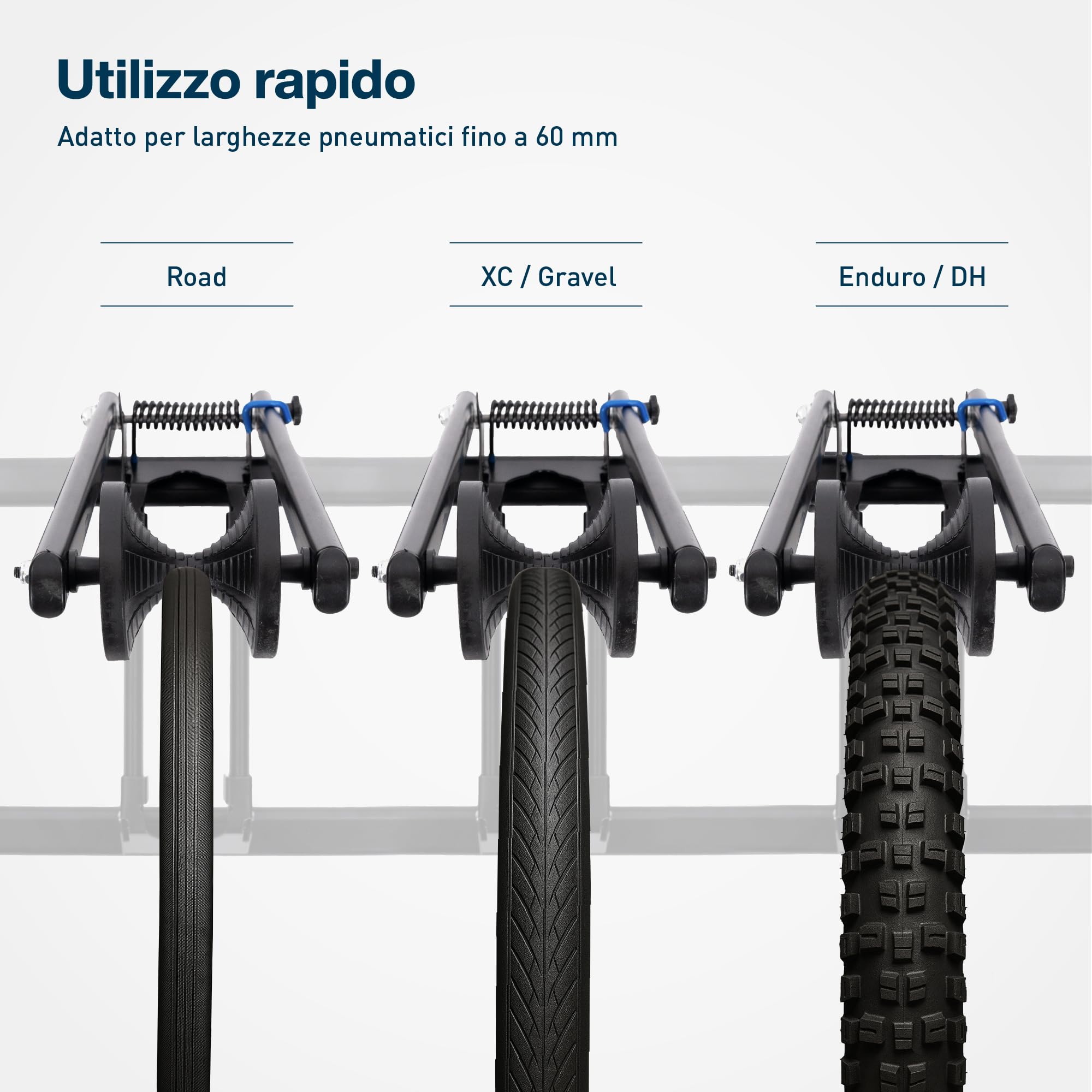 Cavalletto per Bici da Terra per Bici Fino a 29" Pollici | Cavalletto per Ruota Anteriore e Posteriore incl. Montaggio a Terra | Stanley Stand di BikeBroz