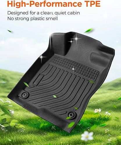 Miniatura 8 de Alfombrillas de piso para auto para Honda Civic 20222025, 2026 Sedán (No para Hatchback e Híbrido), Forros de Piso de TPE Antideslizantes para Todo
