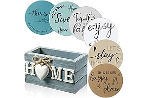 Queekay Heart Coasters, Farmhouse Coasters Set of 6