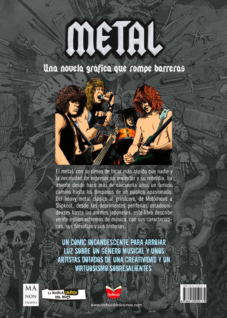 Metal - La novela gráfica: Una revolución de sonido y furia (La novela gráfica del rock)