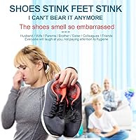 Vista 2 de BQHY Shoe Dryer,Foot Dryer,Shoe Deodorizer,Shoes Deodorant,Boot Dryer,Shoe Odor Eliminator Remover,Smart Timer,1 Pair