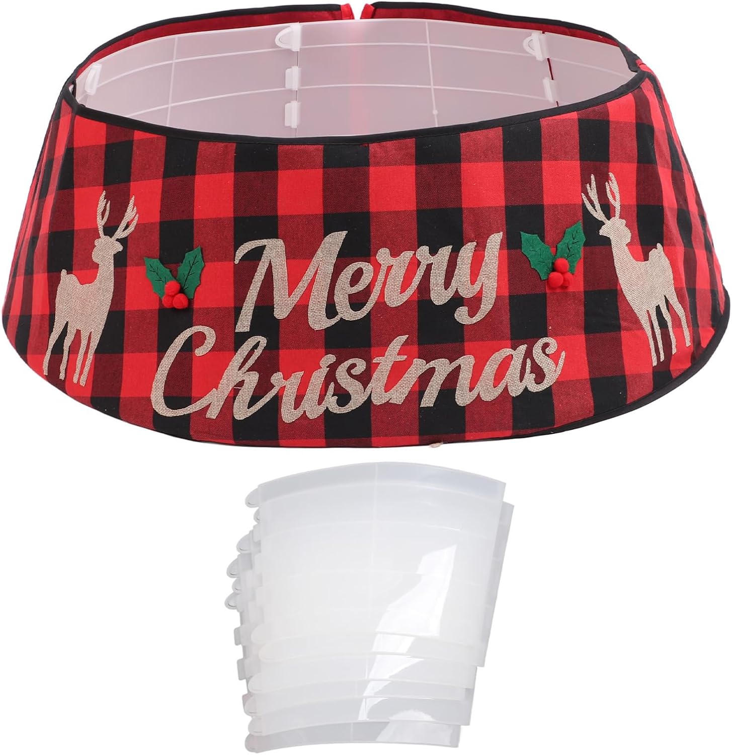 Christmas Tree Collar, DIY Christmas Tree Ring Bottom Decoration Base Stand Cover Trunk Shirt Home Decorations for Artificial Christmas Trees Decoration