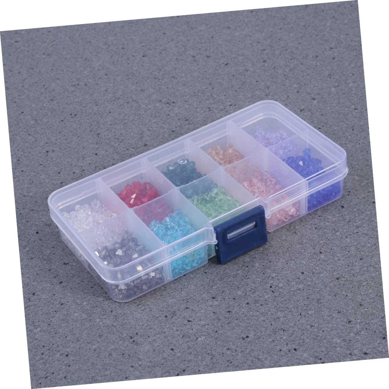 LALAFINA 3000pezzi Perline Di Rhombus Colorate Per Creazione Gioielli Con Scatola Contenitore Per Bracciali e Collane