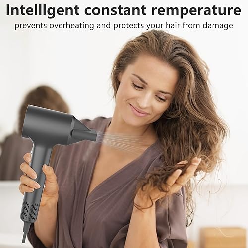 Miniatura 8 de KARFUN Secador de pelo, secador de pelo, secador de pelo de plasma, secador de pelo iónico para mujeres, secadores de pelo profesionales de alta