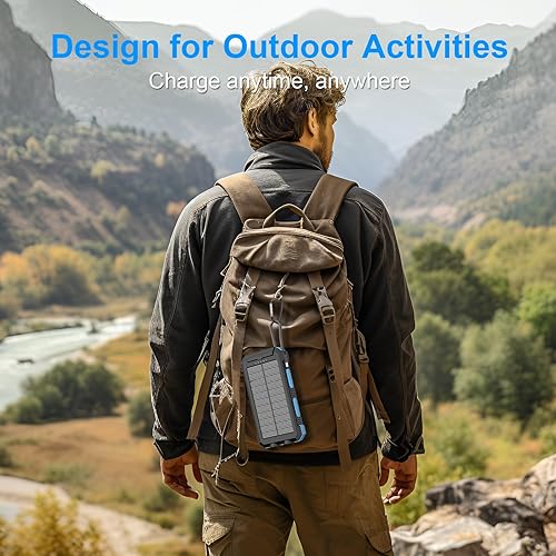 Miniatura 8 de Banco de energía, cargador solar, cargador portátil de 49800 mAh para teléfono y Apple Watch inalámbrico con PD 20 W QC3.0 carga rápida cable