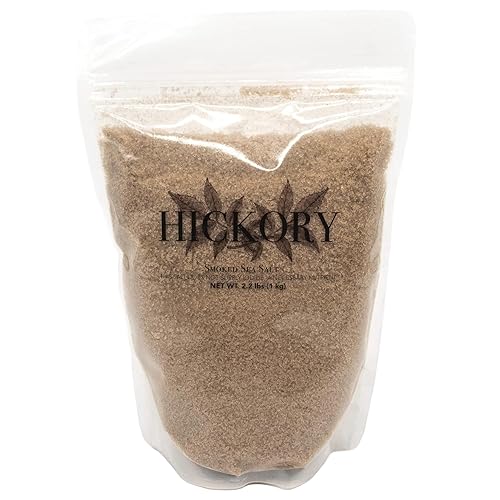 Rock The Food  Sal marina ahumada de nogal a granel bolsa de 22 libras  Sal de grano fino