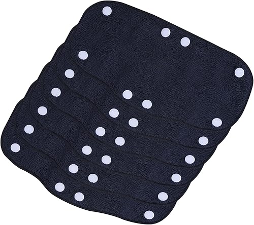 Miniatura 8 de PATIKIL Gorro duro de algodón con banda para el sudor, forro para casco de botón a presión, almohadillas reutilizables para casco de seguridad