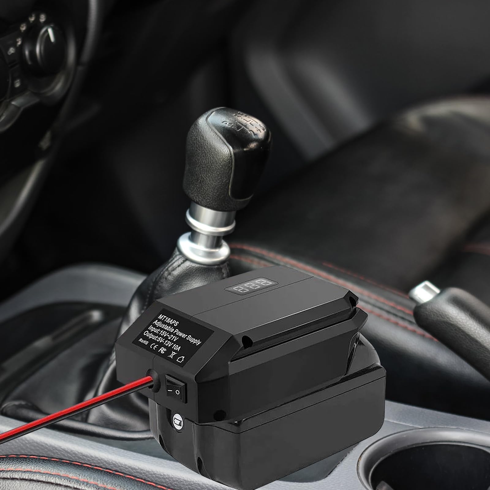 Adaptateur De Batterie, 18 V vers 12 V Convertisseur Step Down, 5-13 V Adaptateur Convertisseur, Convertisseur Adaptateur Abaisseur, Convertisseur Abaisseur pour Tous Les Équipements Automobiles