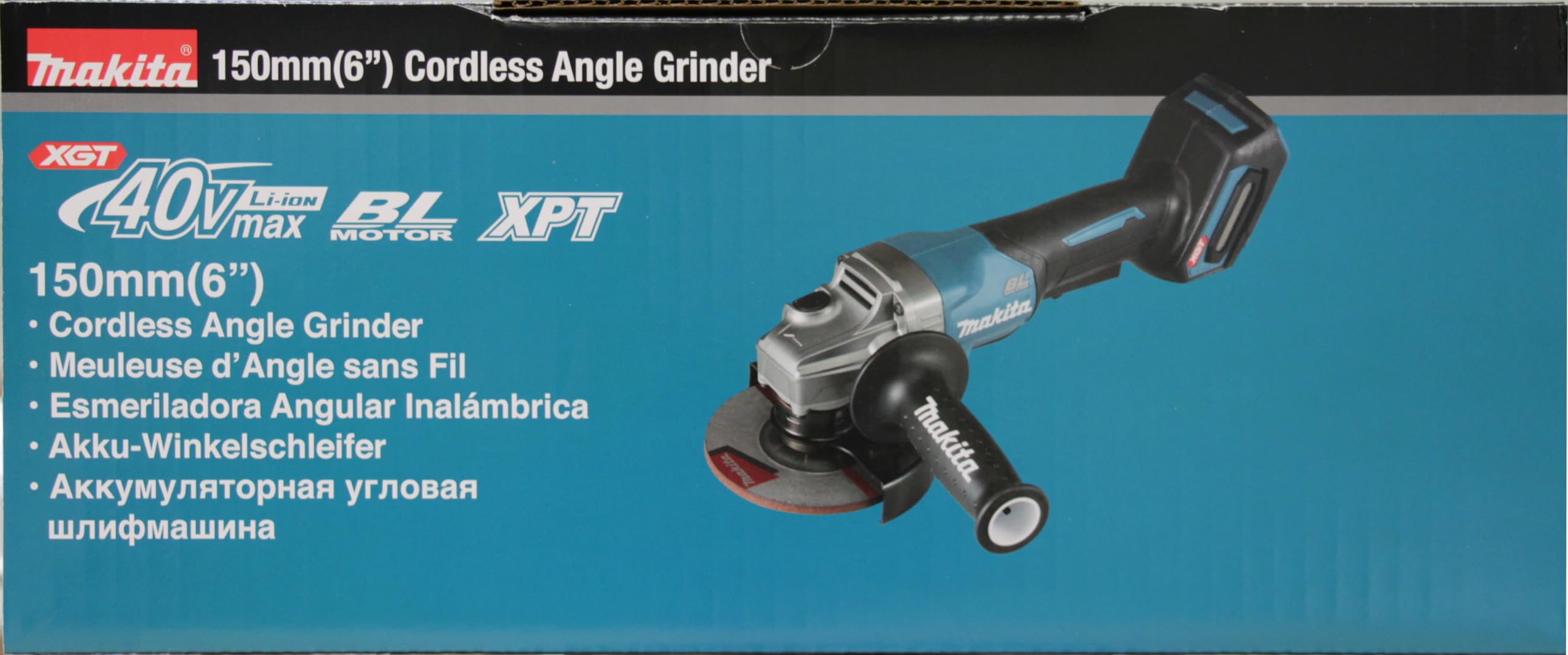 Miniamoladora BL 40Vmax XGT 150mm Palanca AFT marca Makita