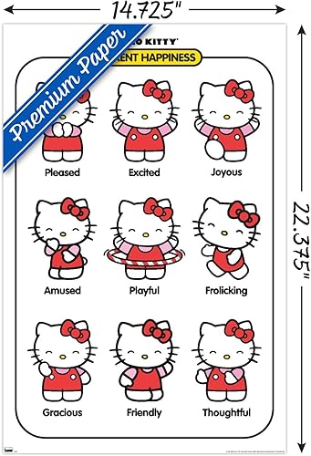 Miniatura 3 de Trends International Hello Kitty - Póster de pared de felicidad actual