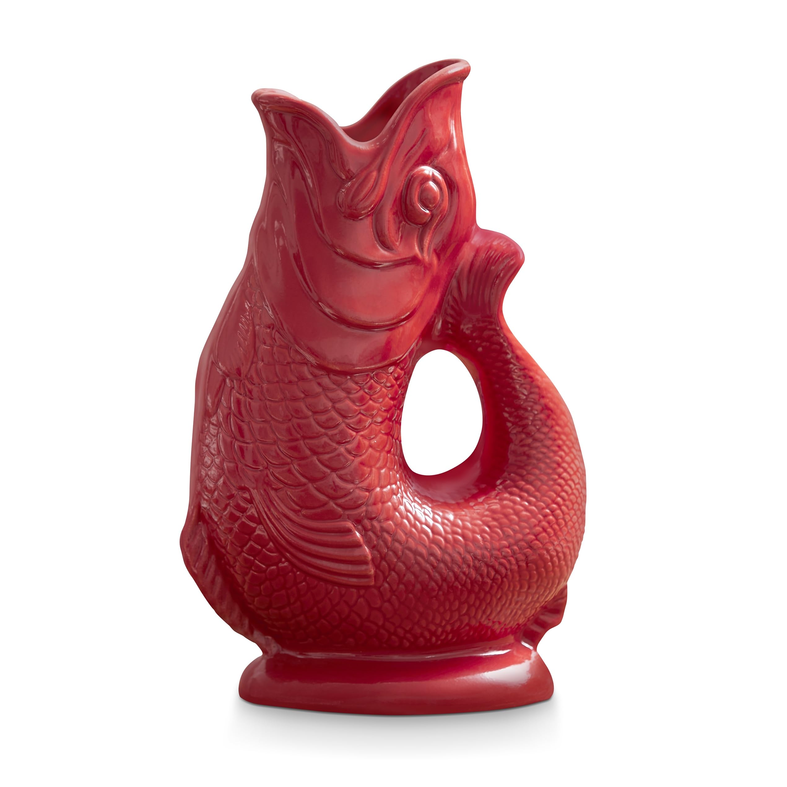 Wade Red Fish Jug, Handcrafted In Stoke-On-Trent England, Award-Winning Iconic Uk Heritage Brand, English Earthenware, 1.2L,