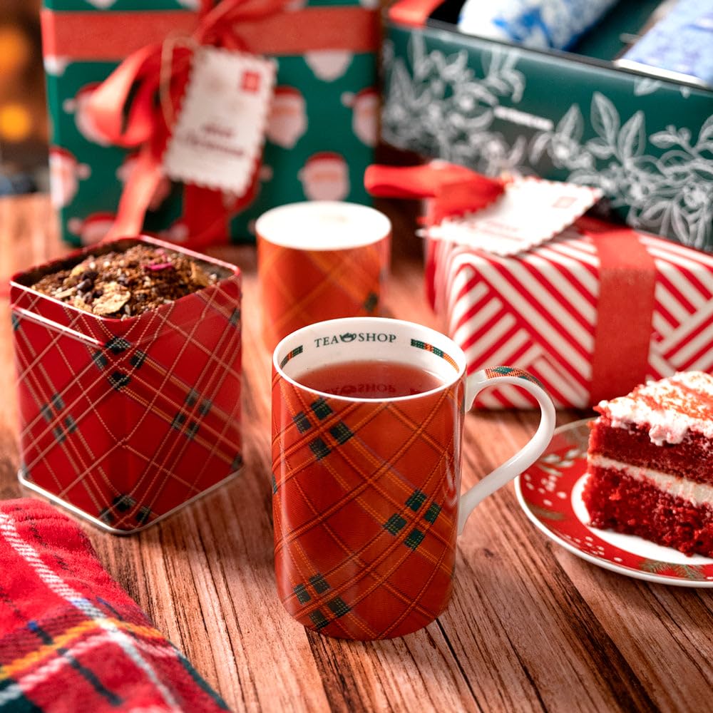 TEA SHOP - Tazza da Tè con filtro e coperchio - Tazza Classic Kilt - Tazza con infusore per tè
