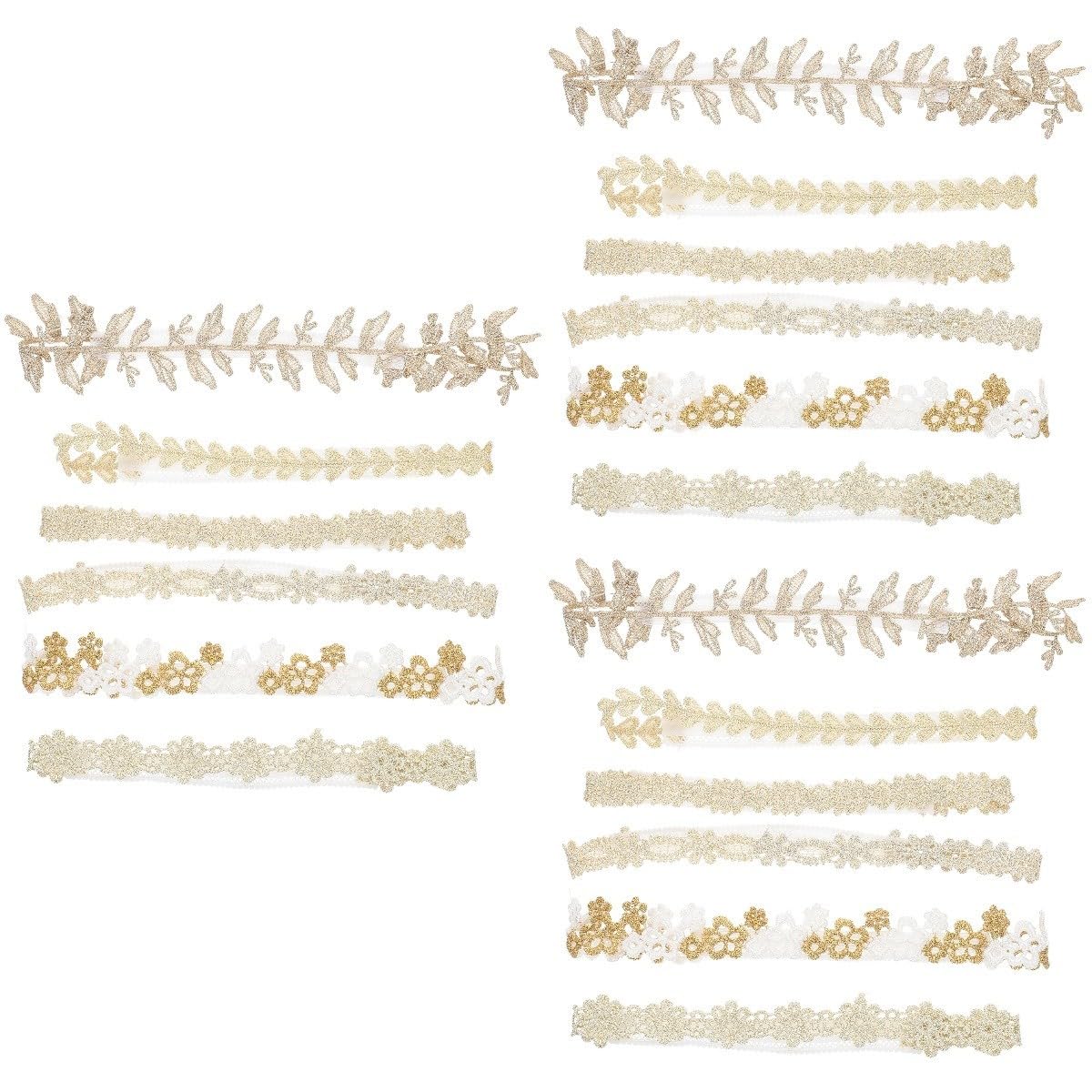 VICASKY 18pezzi Fasce Per Bambina Con Fiori Pizzo Eleganti Cerchietti Per Bambina Accessori Per Fotografie e Feste Per Occasioni Speciali