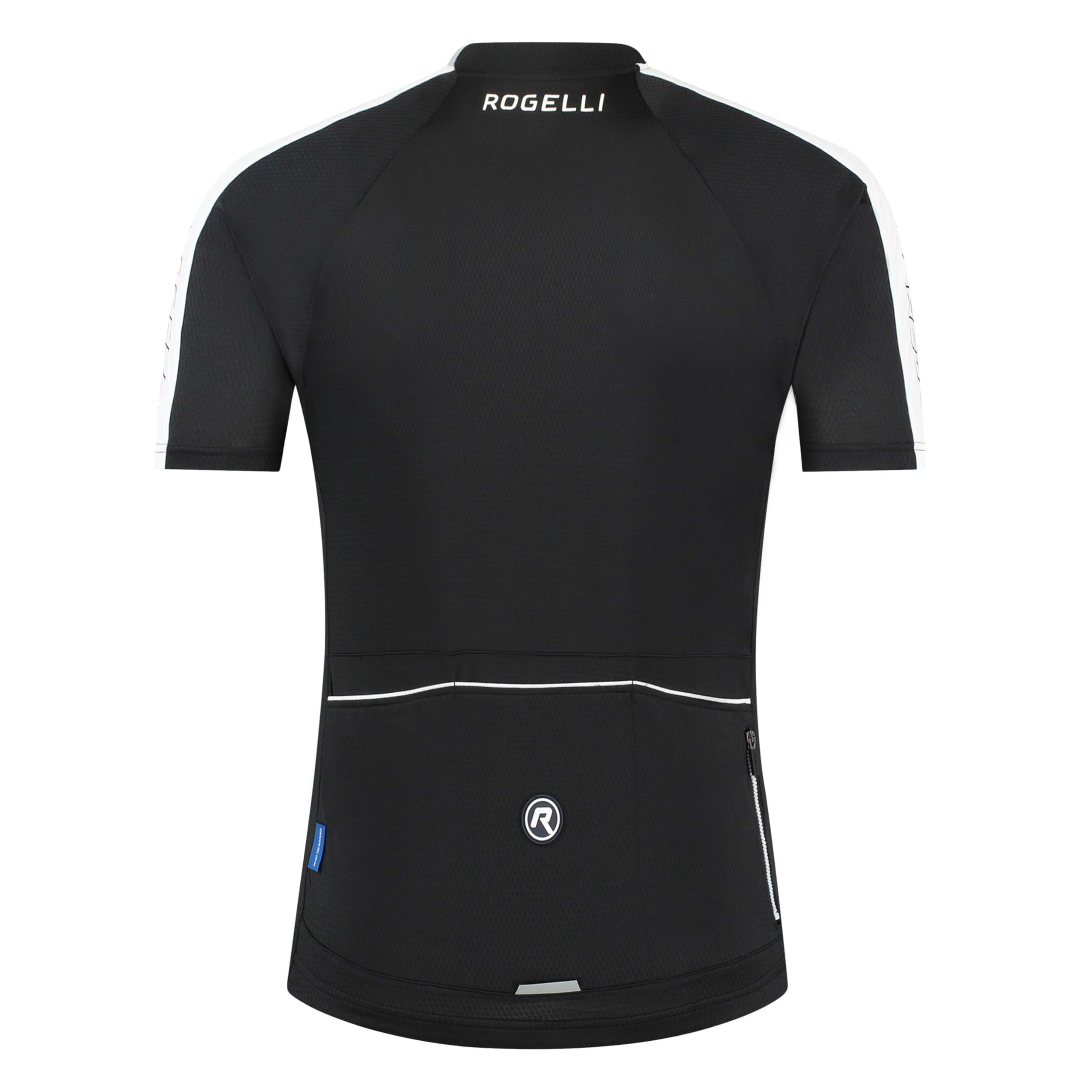 Rogelli Explore - Radtrikot Kurzarm - Herren | 4 Rückentaschen - Silikongriff - Atmungsaktiv - Rundhals - Temperatur 15 - 30 °C