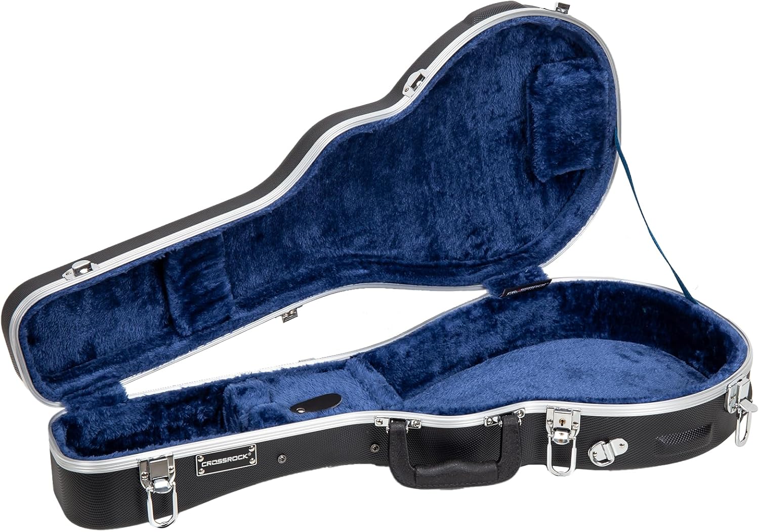 Crossrock, ABS Molded F-Style Mandolin Hard Shell Case, Black (CRA861MFBK)
