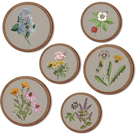 Soaoo Botanical Wall Prints: Aesthetic Spring Room Decor for a Natural Touch