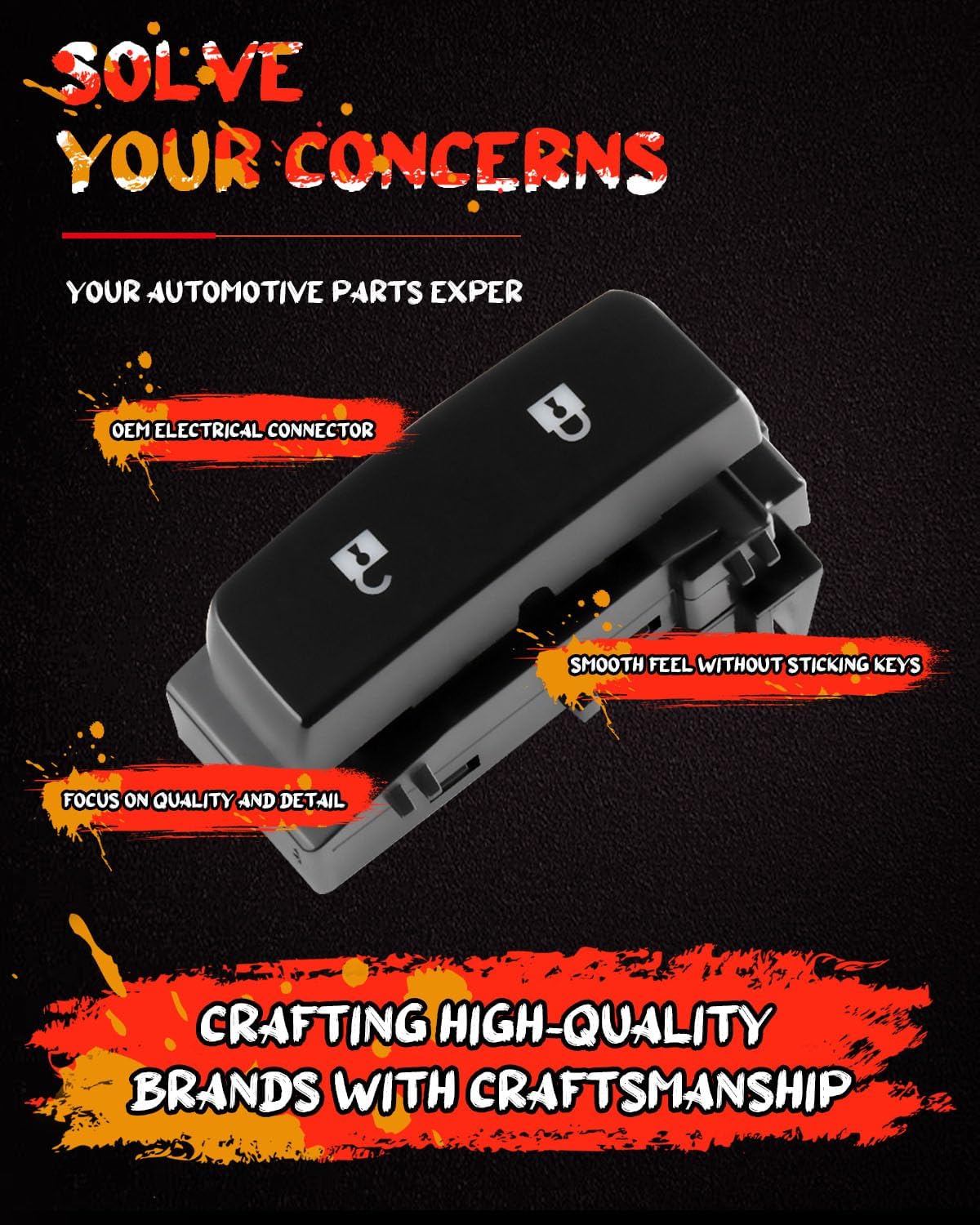 cciyu Power Door Lock Switch Front Passengers Side Replacement Fits for Chevy Silverado 1500 2500 HD 3500 HD 2007-13 2008-13 for GMC Sierra 1500 2500 HD 3500 HD 15804094 901-109