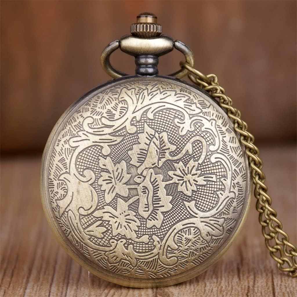 SJYDQ Vintage Movie Theme Quartz Pocket Watch with Chain Women's Gift Clock Men's Watch with Chain Gift : Clothing, Shoes & Jewelry