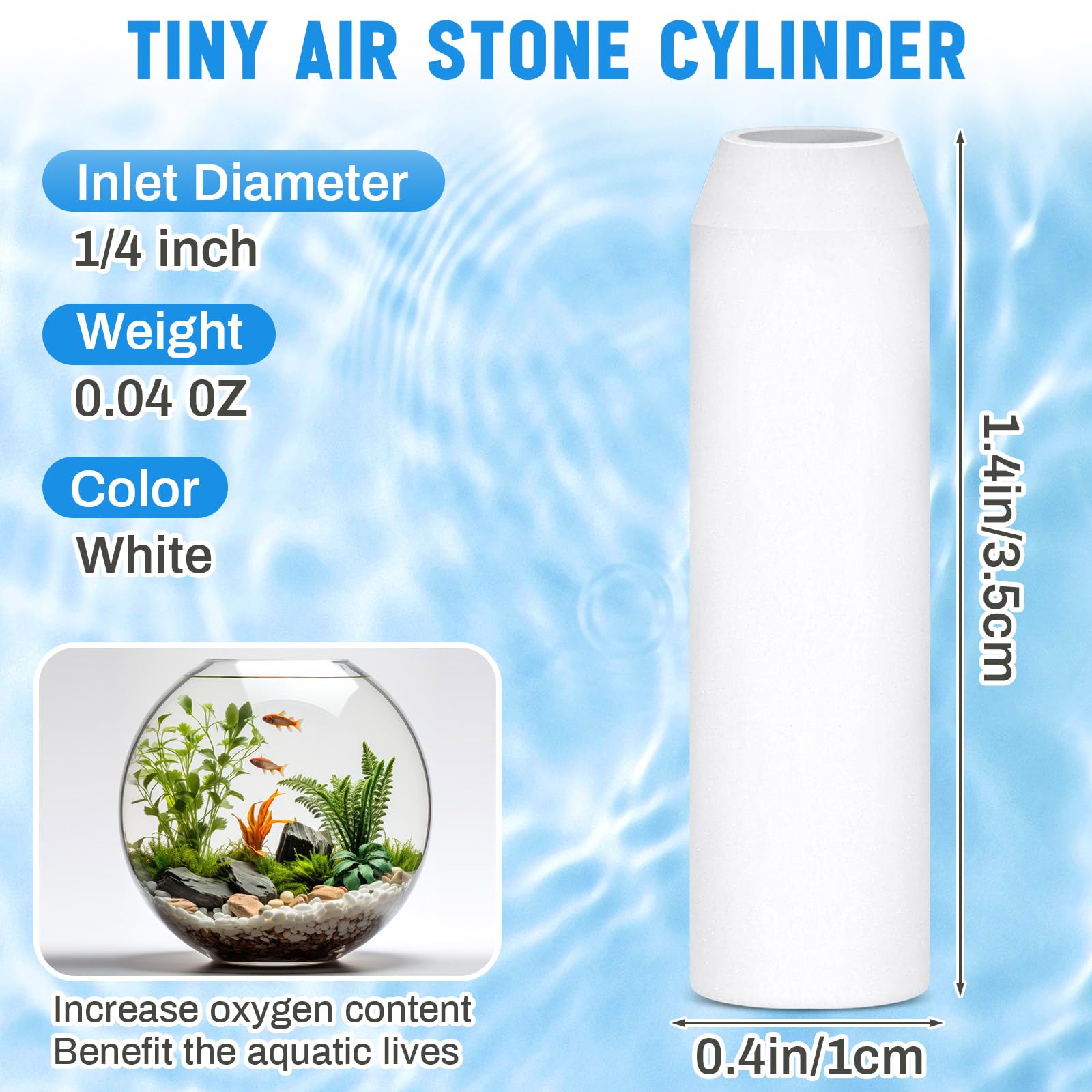 Havawish 20 Pcs Artificial Air Stones Bulk 1.4