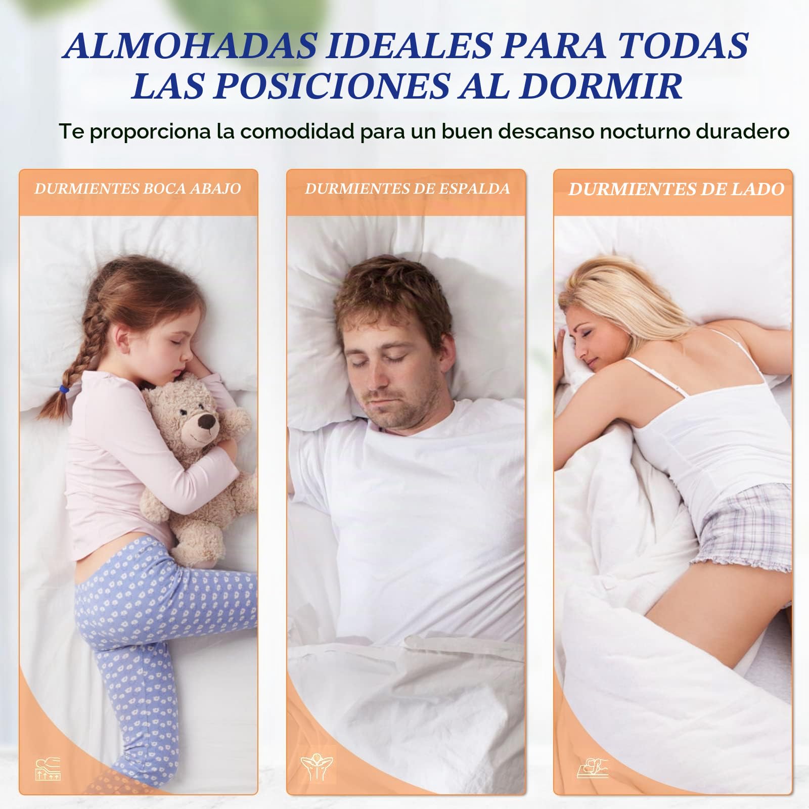 MZOIMZO Almohadas de cama para dormir, tamaño King, juego de 2, calidad de hotel refrescante con relleno alternativo de plumón suave de primera calidad para personas que duermen de espalda, boca abajo