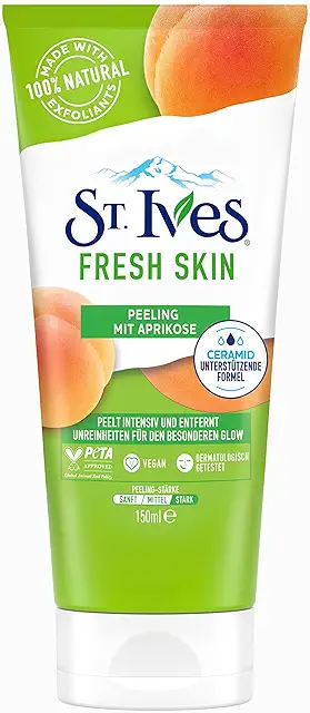 St. Ives Apricot Body Scrub - 150ml, Exfoliates for Smooth Skin
