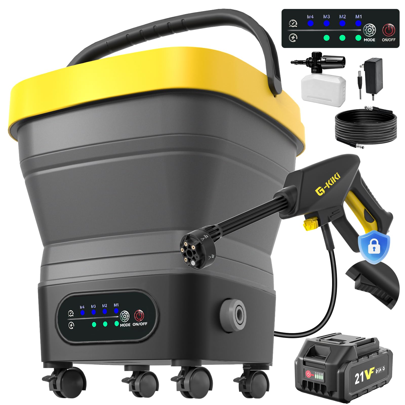 Amazon | 【業界初・ワンタッチロックで連続噴水・バッテリー交換可能