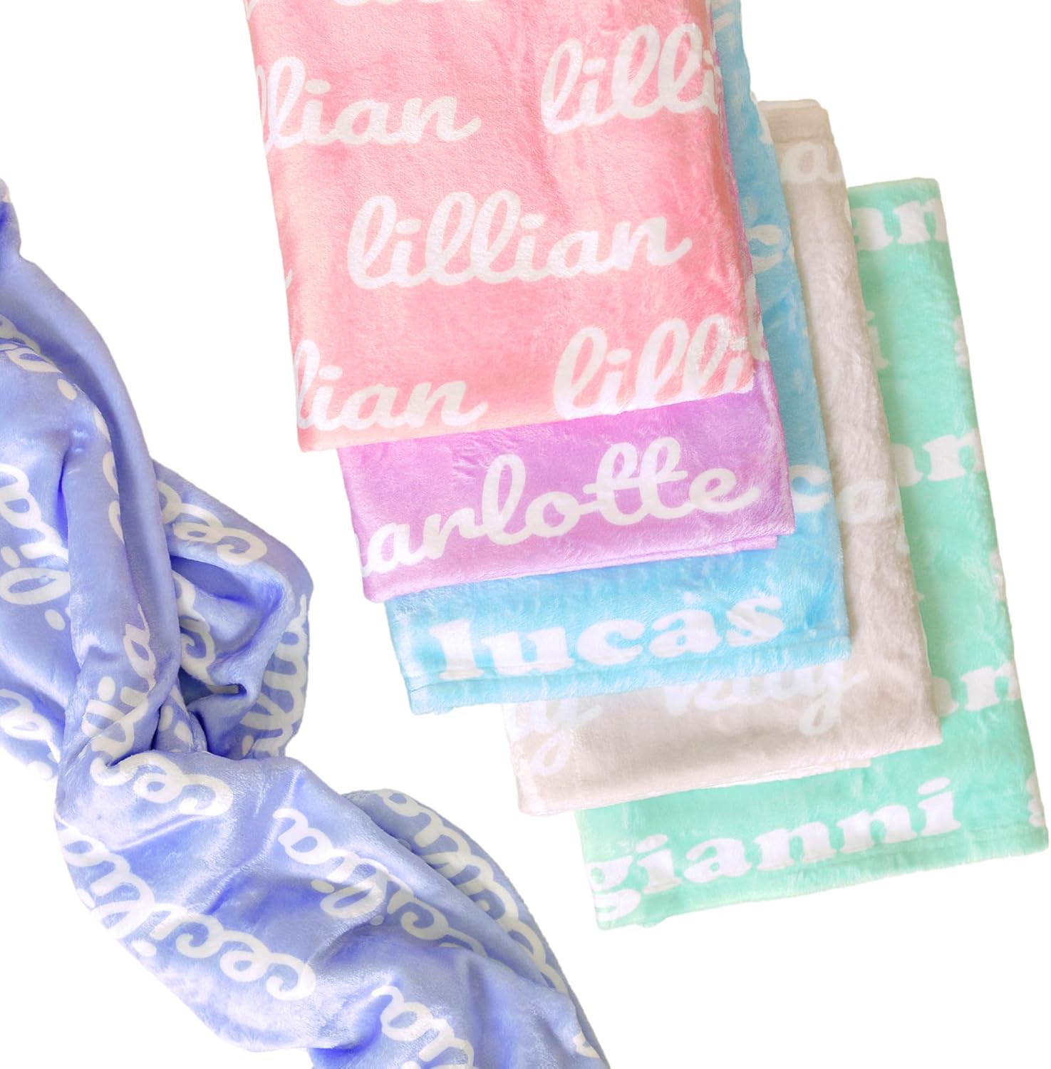 Ships Next Day - Personalized Name Adult Blankets for Girls and Boys with Name - Printed in America - Queen Size Blanket - Personalized Custom Adult Queen Blanket