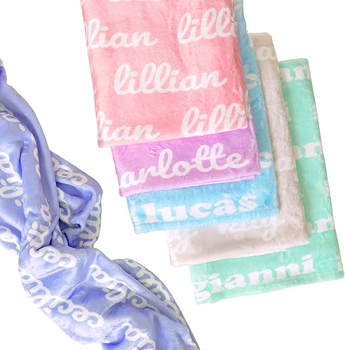 Miniatura 8 de Se envía al día siguiente - Mantas de bebé personalizadas para niñas con nombre - Impreso en Estados Unidos - Regalo personalizado para bebé