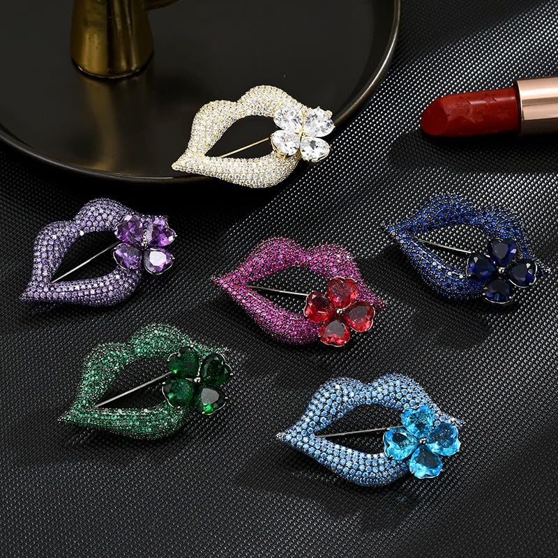 Image of Brooches And Pins For Women Fashion Elegant Flower Broches Lady Costume Jewelry Brooch Pins